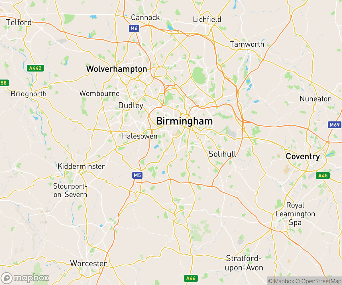 We cover all of Birmingham